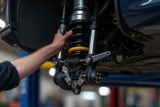 Fahrwerkstuning, Sportfahrwerk wird montiert